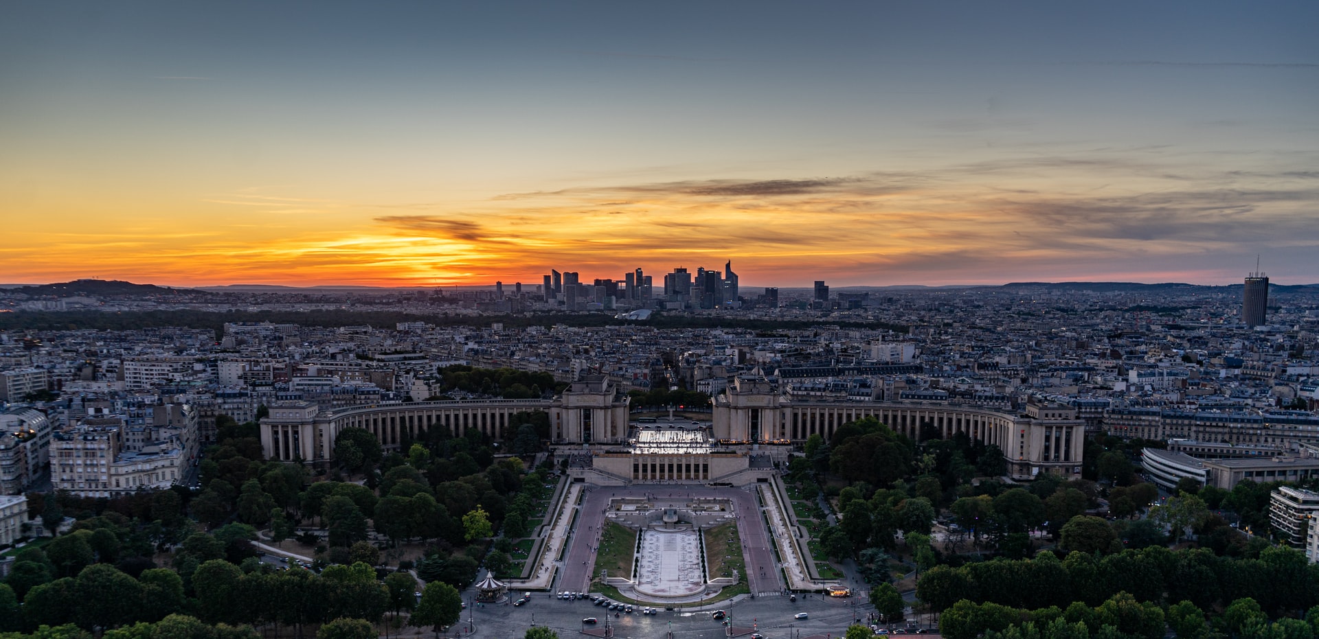 Sunset from the top of the Eiffel Tower