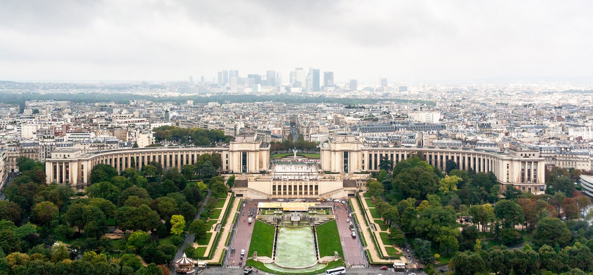 Trocadero facing the Eiffel Tower