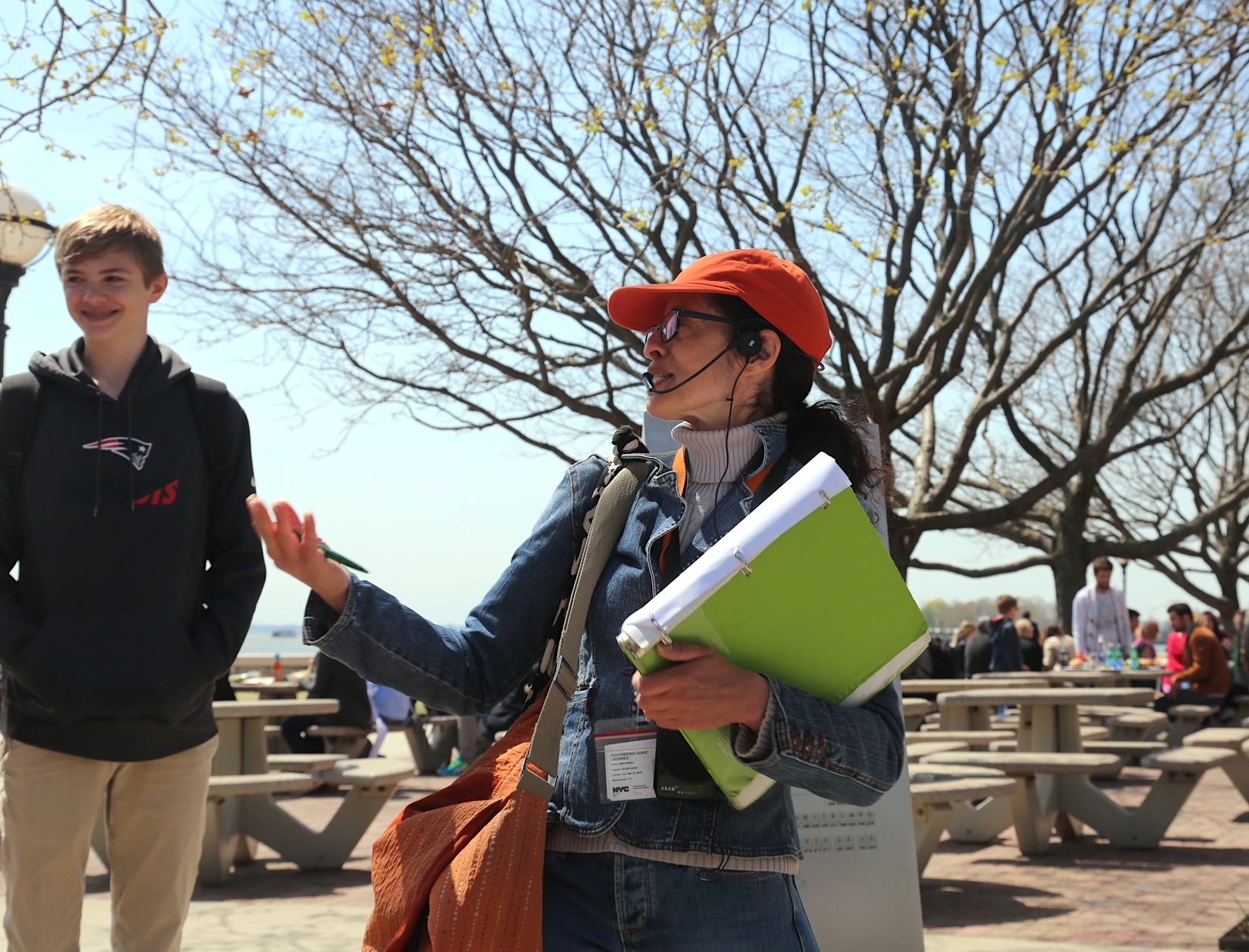 Linda as a guide in NYC