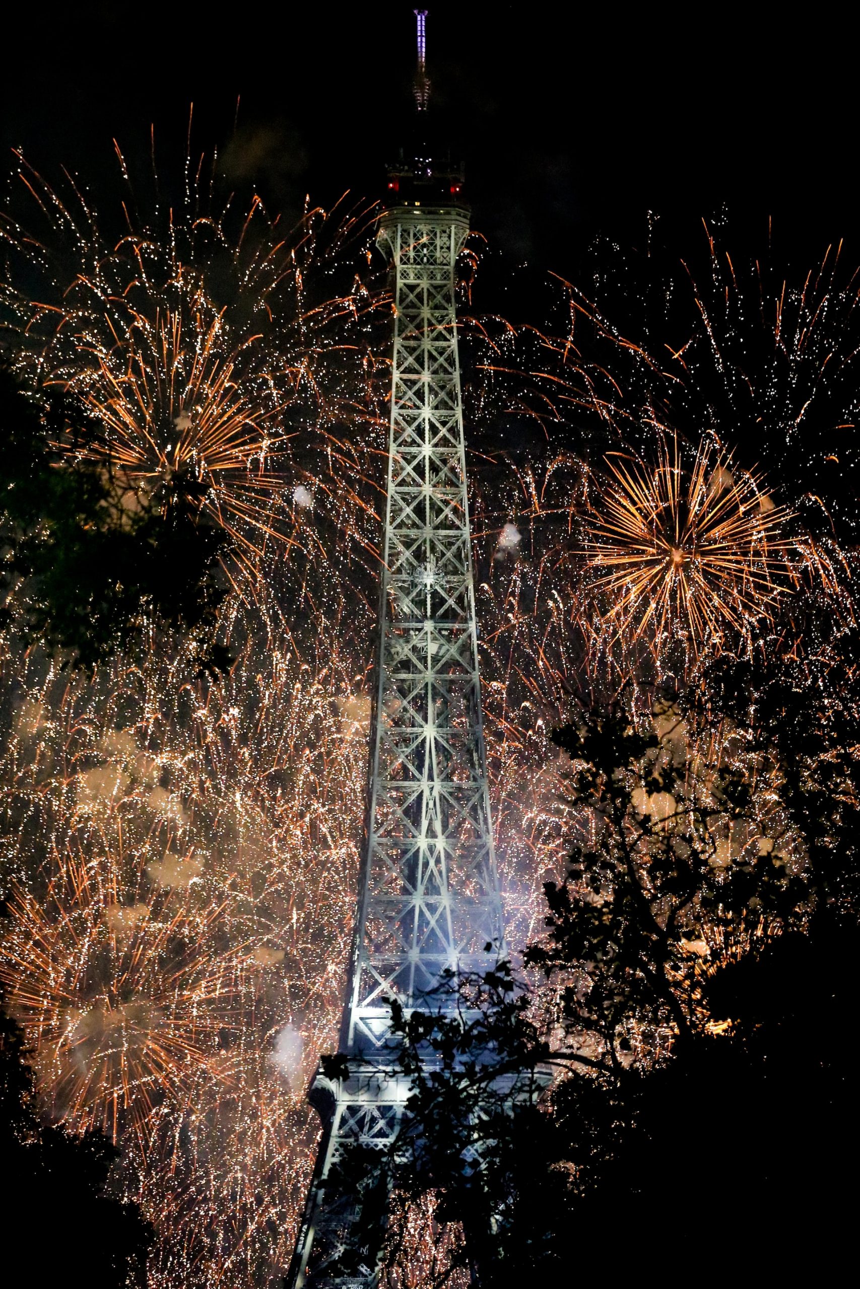 Eiffel Tower fireworks