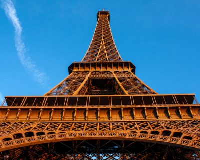 Eiffel Tower viewed from below