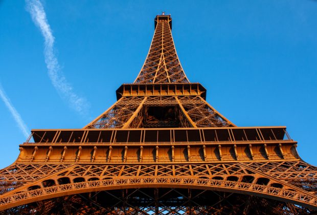 Eiffel Tower viewed from below