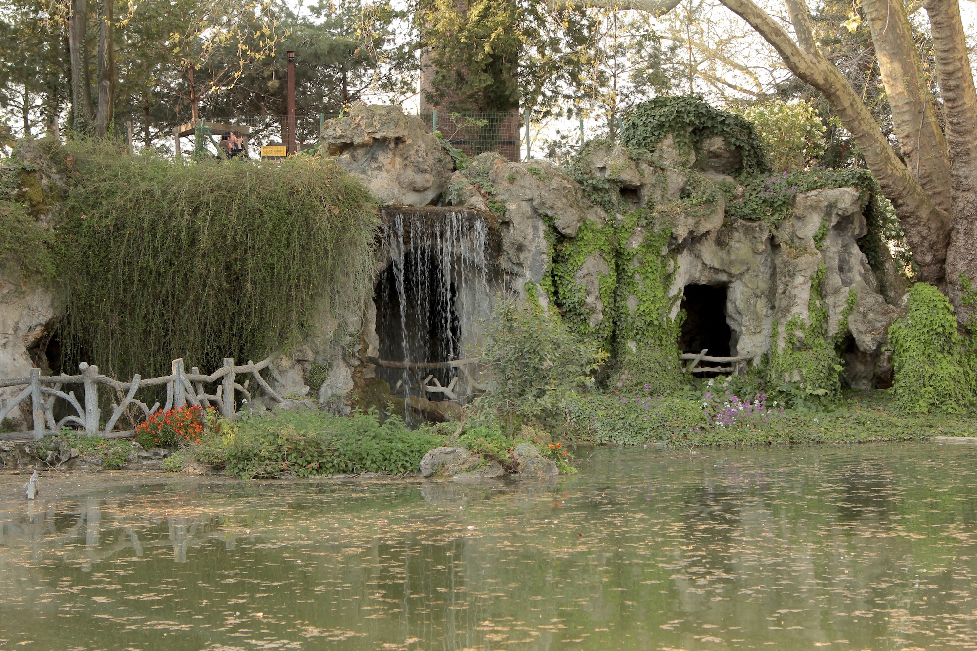 Grotto and waterfall