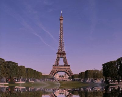 Eiffel Tower in movies as seen from a distance