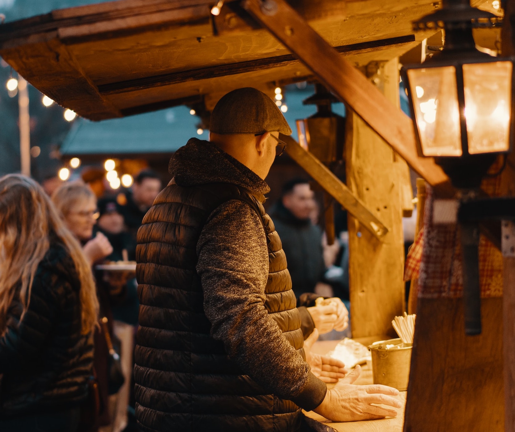 Eiffel Tower Christmas market