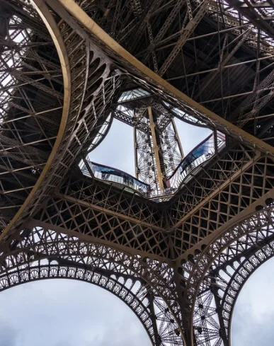 Underneath the Eiffel Tower