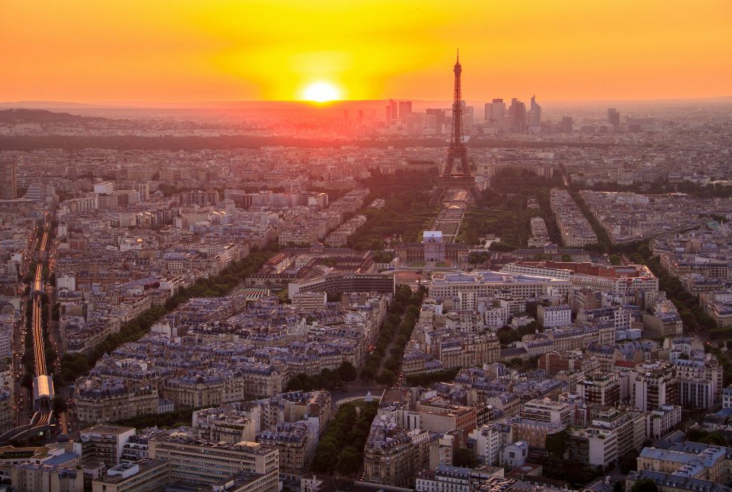 View of Eiffel Tower from Montparnasse Tower